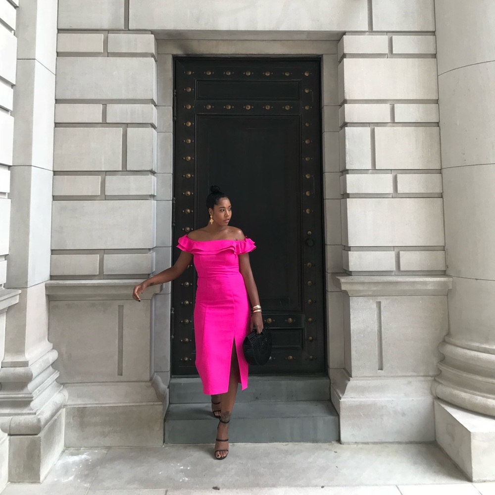 Hot Pink Cocktail dress from TopShop